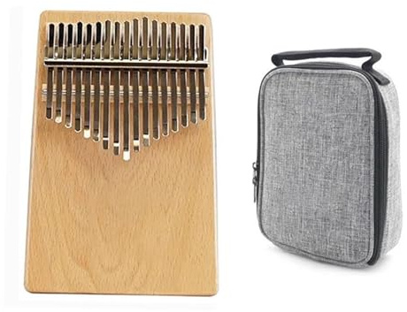Piano De Pulgar Kalimba Acústica De Cuerpo Sólido De 17 Teclas Con Caja Y Partituras