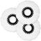 Jatipy 3 Pack Mop Heads Replacement for 360° Spin Mop Handle – Refill Mop Heads