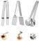 3-pcs Tea Bag Squeezer,Tea Bag Squeezer Tool, Stainless Steel Mini Serving Tong Clips, That Will Remove Tea Bags from Easily，Essential Kitchen Cooking Tools