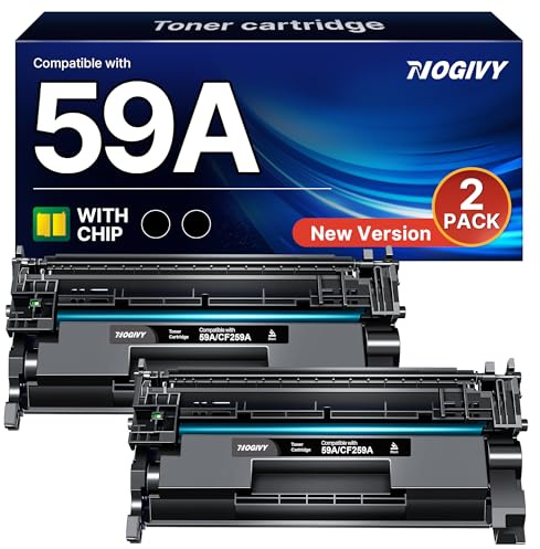 59A CF259A M404dw Toner Mit Chip Kompatibel für HP 59X 59A MFP M428DW Toner | Kompatibel für HP LaserJet Pro MFP M428DW MFP-M428fdw MFP-M428fdn MFP-M428m M404dn M404dw M404n M406dn M304a 2 Schwarz
