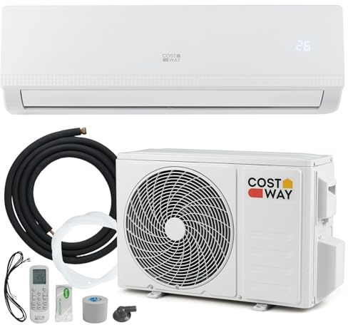 COSTWAY 9000BTU Split Klimageräte, 2,6kW Klimaanlage energiesparend