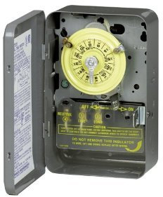 Intermatic T101 Mechanische Zeitschaltuhr, 40 A, Typ 1, für den Innenbereich, Stahl