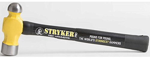 ABC Hammer strykerpro pro3214bp 32 Oz Stahl Kugelhammer mit 35,6 cm Stahl verstärktes Gummi Griff