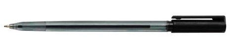 5 Star Elite 938012 1.00/0.5 mm Medium Tip Line Ball Pen - Black (Pack of 20) -FST