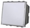 Pulsante Targa Portanome Campanello, Compatibile Con Bticino Living Light, Ocuppa 2 Posti Moduli (Bianco)
