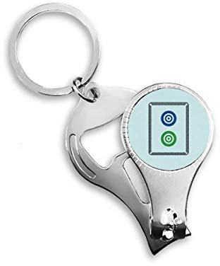 Mahjong Anello portachiavi apribottiglie, motivo a pois