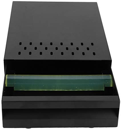 Atyhao Schubladenart Kaffee Klopfbox Edelstahl Kaffeesatz Behälter Kaffee Klopfbox Espresso Klopfer Schublade für Theke(Grün)