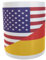 U24 Tasse Kaffeebecher Mug Cup Flagge USA-Deutschland