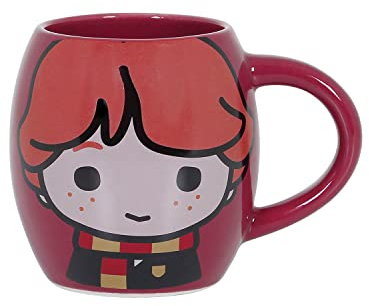 Harry Potter Ron Chibi-Ovaler Becher, Rot, 14 x 10,5 cm