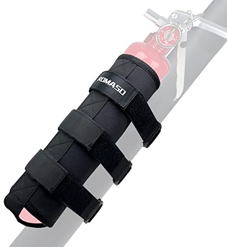 Roll Bar Feuerlöscher Halterung für Jeep Wrangler YJ TJ JK JKU JL 1,1 kg Feuerlöscher Halter Tasche (schwarz)