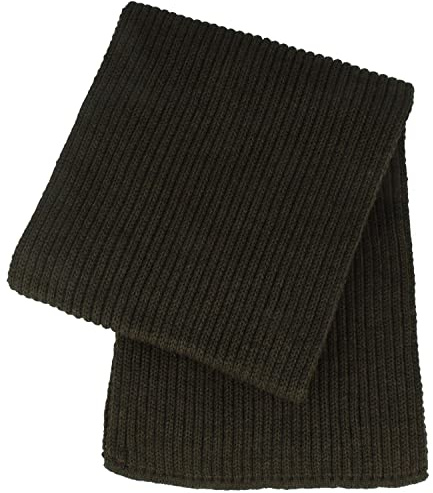 Breiter Schal Herren Strickschal aus Wolle Merino 20 cm x 180 cm (BxL)