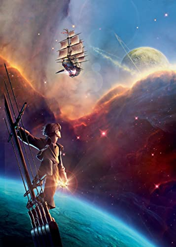 Treasure Planet A4 Poster on Canvas - Filmkunstposter in verschiedenen Größen für Wohn- oder Schlafzimmerideen. Randlose Kultfilmbilder, klassische ikonische 70er, 80er, 90er Jahre, Vintage-Retro-Wan