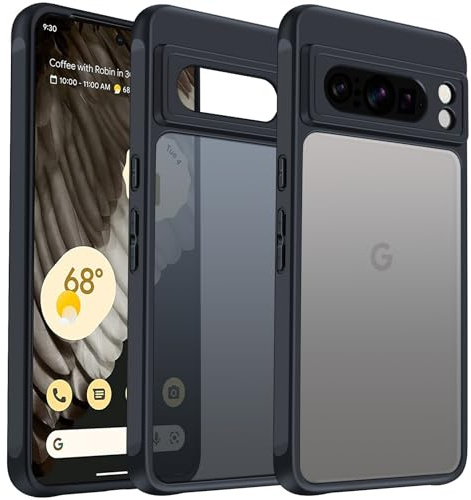 iVoler Cover Opaca per Google Pixel 8 Pro, [Antiurto di Grado Militare] Custodia Traslucida Posteriore Ultra Sottile Anti-Impronte Protettiva Case