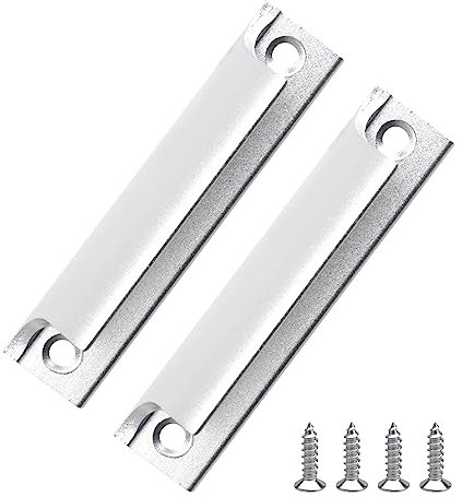 HENGBIRD 2 Pcs Furniture Door Handles,Aluminium Alloy Handle,Balcony Door Handle,Door Lever Set,Outside Balcony Door Handle,Drawer Handle,for Balcony Doors, Sliding Doors, Drawers with 4 Screws