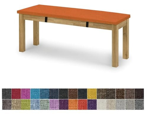 yaoumeo Bankauflage Sitzkissen,Bankkissen,100x35x5cm Gartenbank Auflage,Waschbar-Abnehmbarem,Mehrere Farbgrößen Verfügbar(Orange)