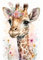 RICUVED 5D Giraffe Diamond Painting Tiere Set,DIY Diamant Painting Giraffe Bilder mit Zubehör Diamond Painting Set,Full Drill Diamant Malerei Kits als Geschenk und Home Wand Dekor (30x40cm)
