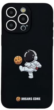 Yonds Queen for iPhone 15 Pro Max Cute Case, Cool Cartoon Astronaut Space Planet Moon Design Stylish Soft TPU Bumper Shockproof Anti-Slip Protector Case (iPhone 15 Pro Max, Planet)