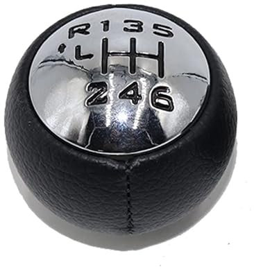 Auto Schaltknauf Für Peugeot Für RCZ 2009 2010 2011 2012 2013 2014 2015 Pu Leder Auto Manuelle Schalthebel Schaltknauf Getriebe Car Schaltknauf Knauf (Farbe : 6 Speed)