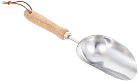 BESPORTBLE Gartengeräte Blumenerde Schaufel Löffel Aus Edelstahl Eismehl-Utility-Schaufel Werkzeuge Für Kinder Boden Lose Futterschaufel Utensilien Handlich