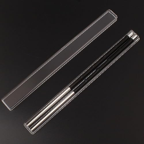 Bacchette, Bacchette usa e getta bacchette riutilizzabili set di scatole regalo in argento puro, bacchette cinesi for uso domestico ( Color : A )