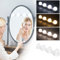 Luce per Specchio di vanità Hollywood LED con 3 Modalità di Colore, Alimentata a USB, Dimmerabile, 4 lampadine LED, 3000K-6500K, Adatto per Luce Specchio Vanità / Armadio / Scrivania (senza specchio)