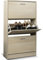 BAKAJI Scarpiera Salvaspazio Slim Portascarpe in Legno Melaminico con 3 Ante a Ribalta e Doppia Profondità Dimensioni 60 x 24 x 120 cm (Olmo)