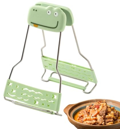 Pince à vaisselle anti-brûlure multifonction pour cuiseur vapeur, four, micro-ondes, friteuse à air et poêle à frire