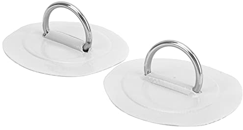 Stand-Up-Paddle-Board-Zubehör, Kajak-Paddel-Tropfringe mit 2 Stück Edelstahl und PVC-Schlauchboot-Zubehör für Marine (White)