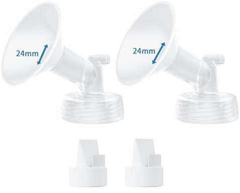 Breast Pump Parts Compatible with 24mm Flange Spectra Replacement Pump Parts, Spectra Pump Parts, Spectra Breast Pump, Spectra Bottles, Spectra s1 s2, Spectra Duckbill Valve Spectra Flange 24mm 2 Set