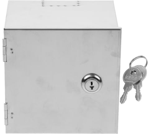 CIYODO Caja De Enchufe para Exteriores De Acero Inoxidable con Cerradura Resistente a La Lluvia Montaje En Pared para Protección Y Carga De Vehículos Eléctricos