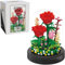 NEWBLOCK Collection BOTANIQUE – Kit de Construction Fleur – Modèle Floral en Briques pour Adultes – Set Créatif et Décoratif - Idée Cadeau Originale (ROSE)