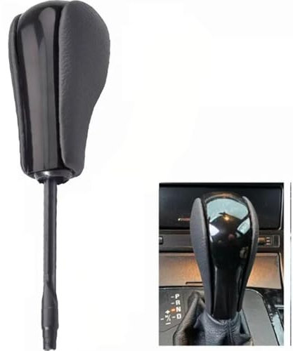 QEUEDAF Schwarz, 1Stück Long Pole Style Auto Automatik Schalthebel Knopf Hebel Stick Für BMW E36 E46 E39 E60 E61 E38 E53 E83