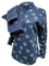 GARGIX Pigiama Donna Molto Caldo Pile Maglia E Pantalone S M L XL Invernale (IT, Testo, M, Regular, Regular, M, DP-3 Blu)