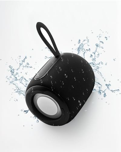 Portable Bluetooth Speaker, Mini Wireless Speaker with Bluetooth 5.3, 7H Playtime, IPX6 Waterproof, AUX & TF Card Input, Ideal for Outdoor, Camping, Hiking, Beach