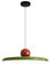 S-Cevada Lámpara Colgante Moderna 40cm LED Dimmable Lámpara Suspendida de Metal Vintage con Portalámparas de Color para Dormitorio Isla de Cocina Salón Pasillo Comedor (Rojo+Verde)