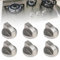 6 Pcs Gas Stove Knob,Cooker Knob,6mm Universal Cooker Replacement Knobs,Durable Metal Surface Switch Control Stove Adaptors Knobs for Hobs,Cookers & Ovens,Compatible with Most Gas Stoves