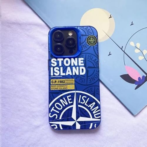 Générique Coque pour iPhone Stone Island Bleu1 (iPhone 13)