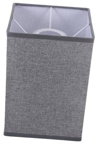 UKCOCO Pantalla de Lámpara Cuadrada Desmontable de Lino para Lámparas de Mesa Pie Material de Lino Diseño Simple para Hogar 1 Pieza