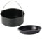Set di 2 teglie antiaderenti per friggitrice ad aria, perfette per fare pizza, torte e altro (17,8 cm)