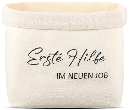 Sinmoe Erste Hilfe Tasche für den Neuer Job Abschiedsgeschenk Kollegen | Erster Arbeitstag Geschenk, Geschenkkorb zum Befüllen, zum Jobwechsel Ausbildungsbeginn, Bürotasche für Mitarbeiter Freunde