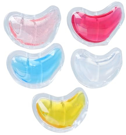 FOMIYES 5 Stück-pack U-förmige Gel Augenpads zur Kühlung und Wärmebehandlung Hautfreundlich Pvc Material zur Pflege gegen Augenringe und Schwellungen
