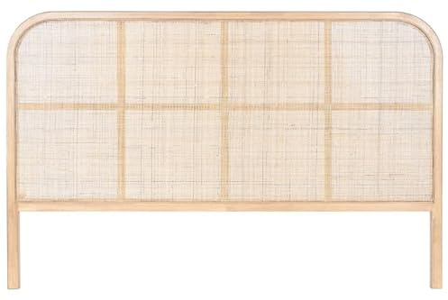 Bett-Kopfteil für 150-160-180 cm, aus Rattan, rechteckig, mit Beinen, 180 x 3,5 x 120 cm