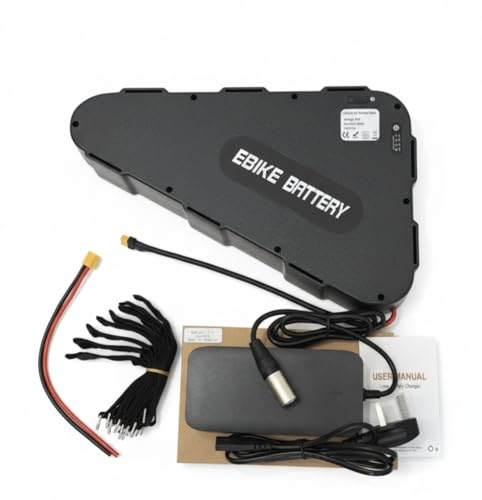 Ebike Battery 48v 23AH Triangle battery with 3A Charger, USB Port Lithium Electric Bike Battery for 2000w 1500w 1000W 750W 500W 250W Motor