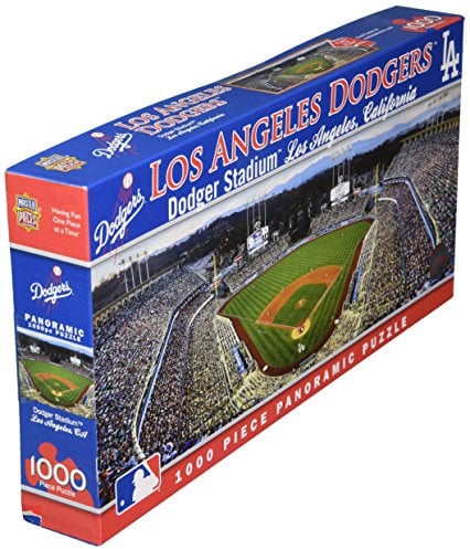 MasterPieces 1000 Piece Sports Jigsaw Puzzle - MLB Los Angeles Dodgers Center View Panoramic - 13x39