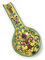 CERAMICHE D'ARTE PARRINI- künstlerische italienische Keramik, Verlegung Schöpfkelle, Lilie Dekoration, Hand in ITALIEN Toscana bemalt