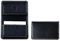 DELMON VARONE - Personalisierbares Visitenkartenetui XXL aus Premium Soft Grain Leder schwarz, Visitenkarten Etuis mit 1 großen Faltentasche für 40-50 Karten, Kartenetui für Damen & Herren