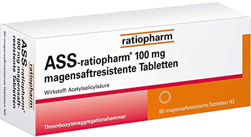 ASS ratiopharm 100 mg magensaftres.Tabletten 50 St