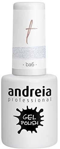 Andreia Semi-Permanent Nail Gel Polish for UV/LED Lamp - Intense Shine and 4 weeks Lasting French Manicure Nail Gel Varnish - Colour 10.5 ml (BA5 Pink)