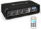 Power Dynamics PDM-C405A Mezclador DJ de 4 canales con amplificador Mezclador con Bluetooth, robusto mezclador de audio, efecto echo, reproductor MP3, mezclador para pequeños eventos en directo