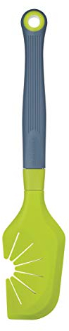 Colourworks 'The Swip' Silicone Spatula and Whisk Cleaner Tool, Apple, 29 cm,Green